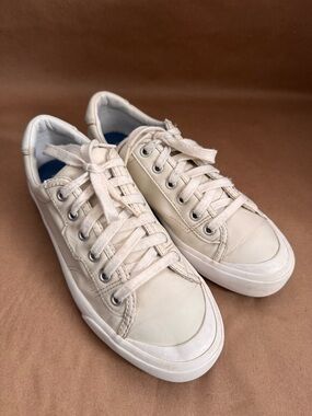 Keds Women's Crew Kick 75 Cream Leather Sneakers. Size 8.5